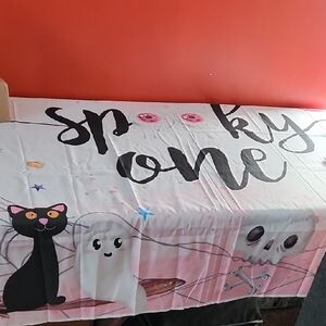Spooky Birthday One Tablecloth with Halloween Design (LOT OF 3) New